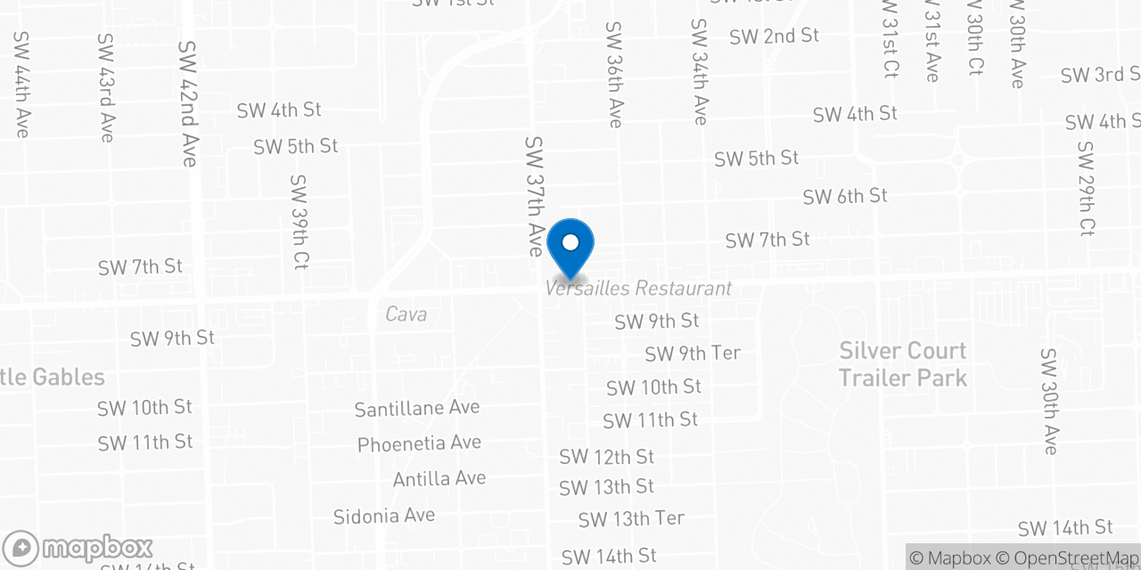 Map showing the location of the Social Security office in Miami, FL