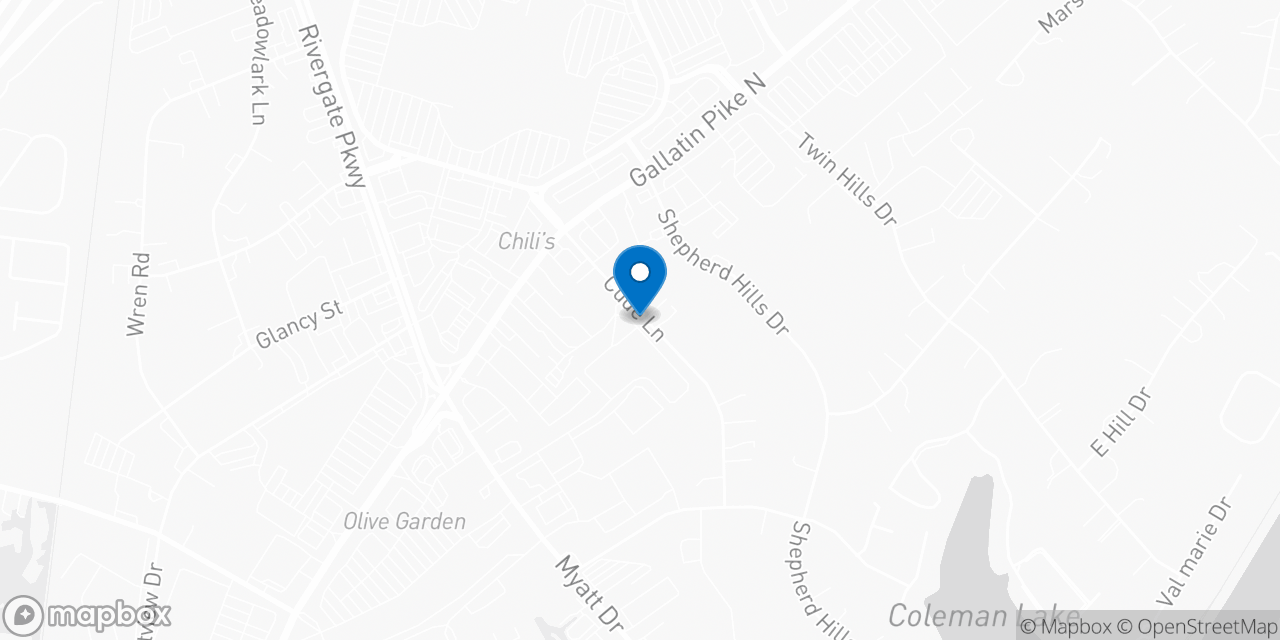Map showing the location of the Social Security office in Madison, TN