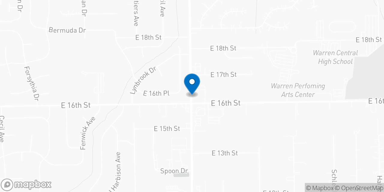 Map showing the location of the Social Security office in Indianapolis, IN