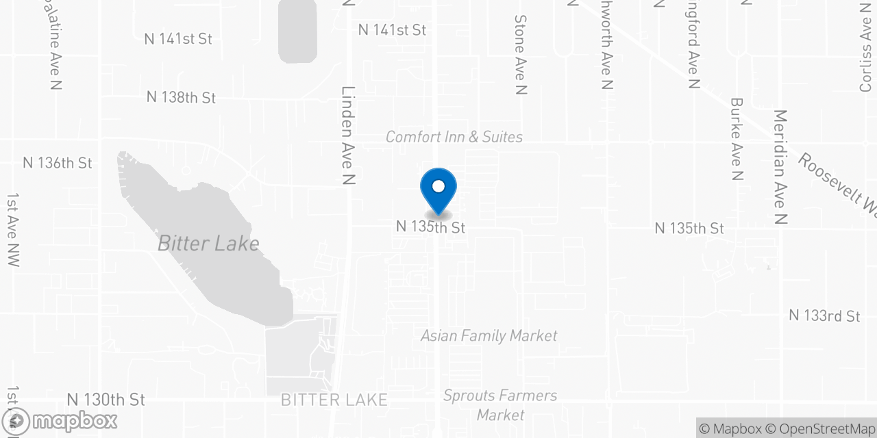 Map showing the location of the Social Security office in Seattle, WA