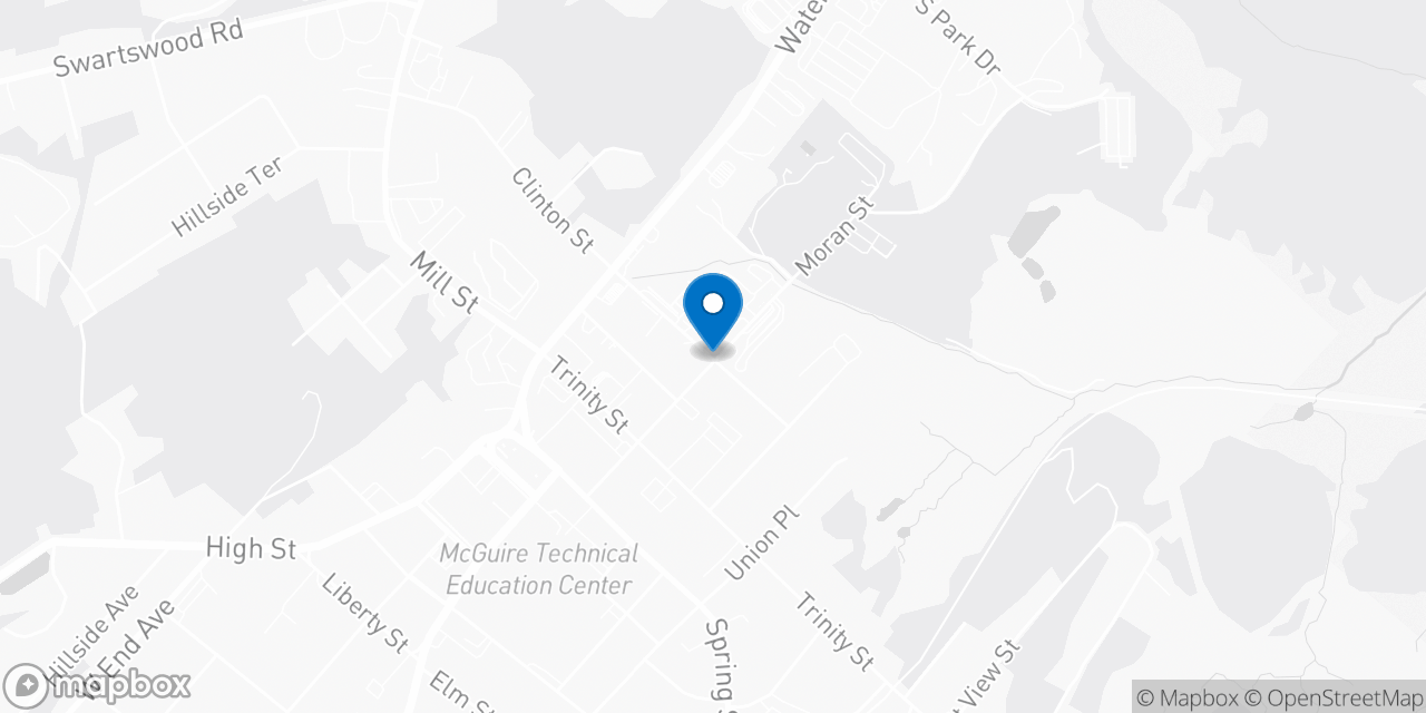 Map showing the location of the Social Security office in Newton, NJ