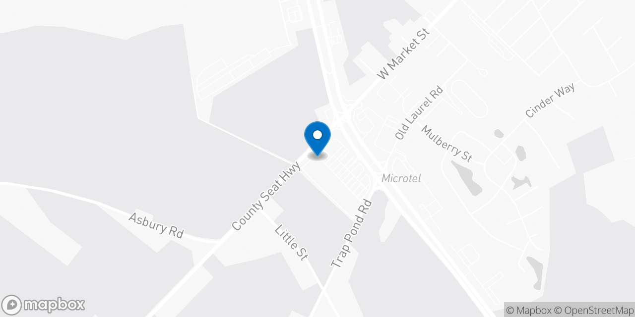 Map showing the location of the Social Security office in Georgetown, DE