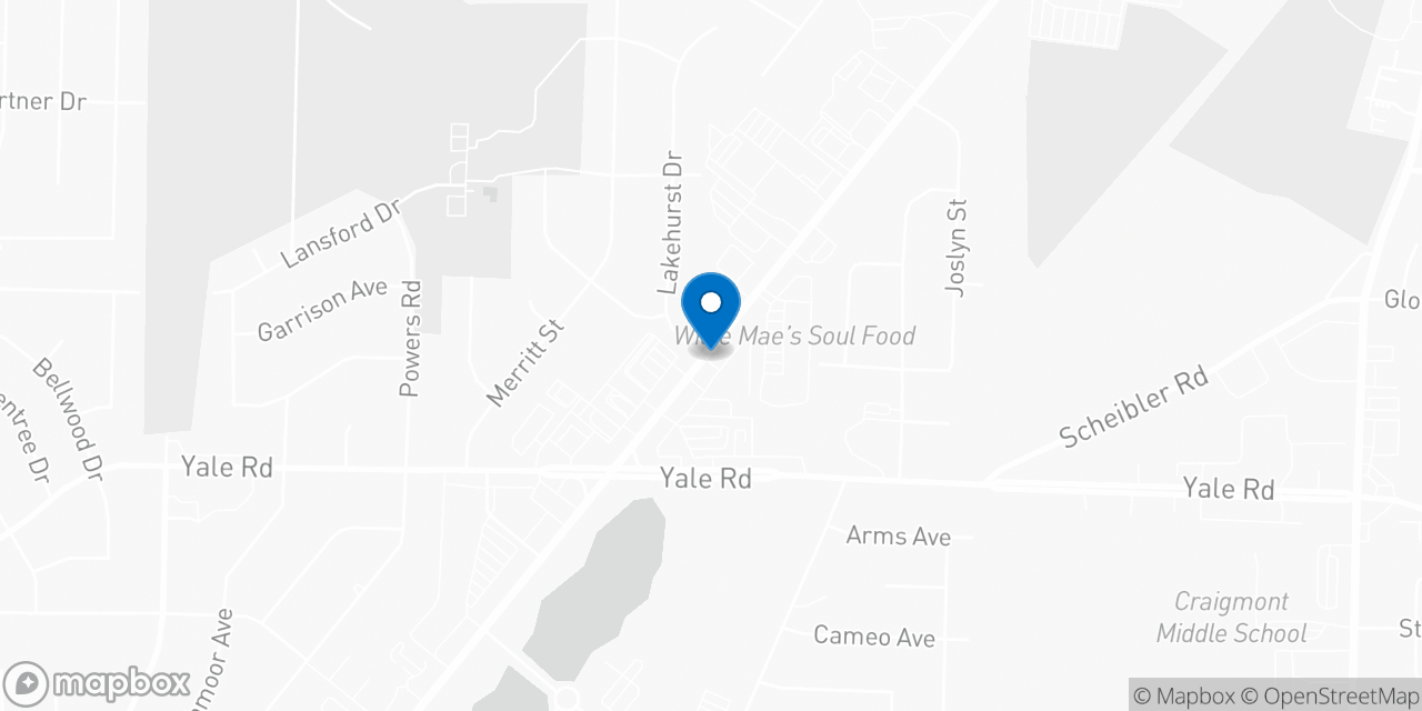Map showing the location of the Social Security office in Memphis, TN
