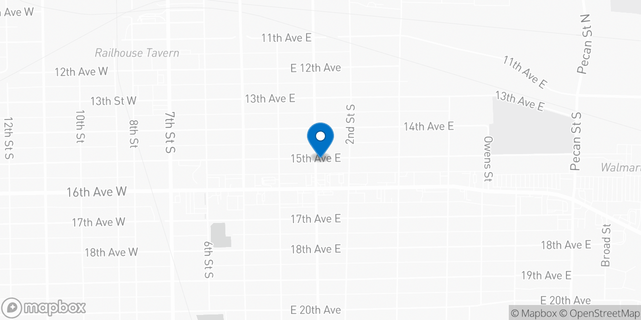 Map showing the location of the Social Security office in Cordele, GA