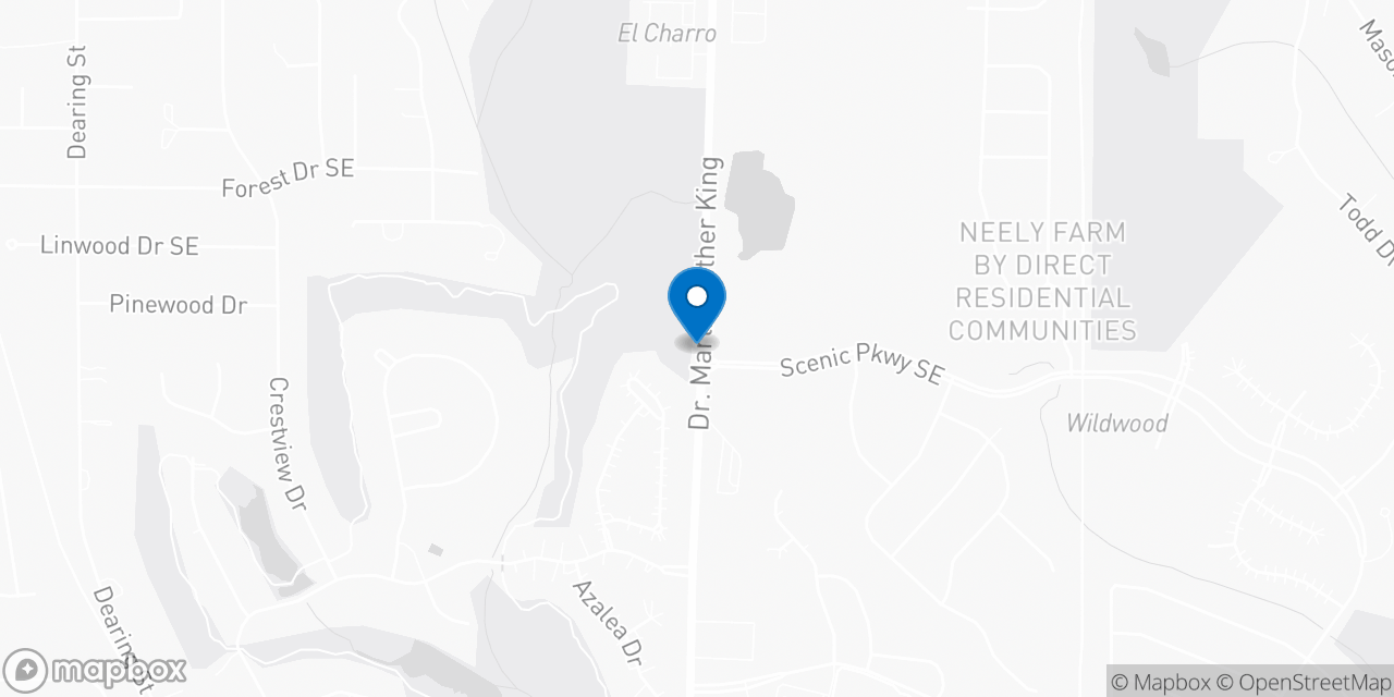 Map showing the location of the Social Security office in Covington, GA