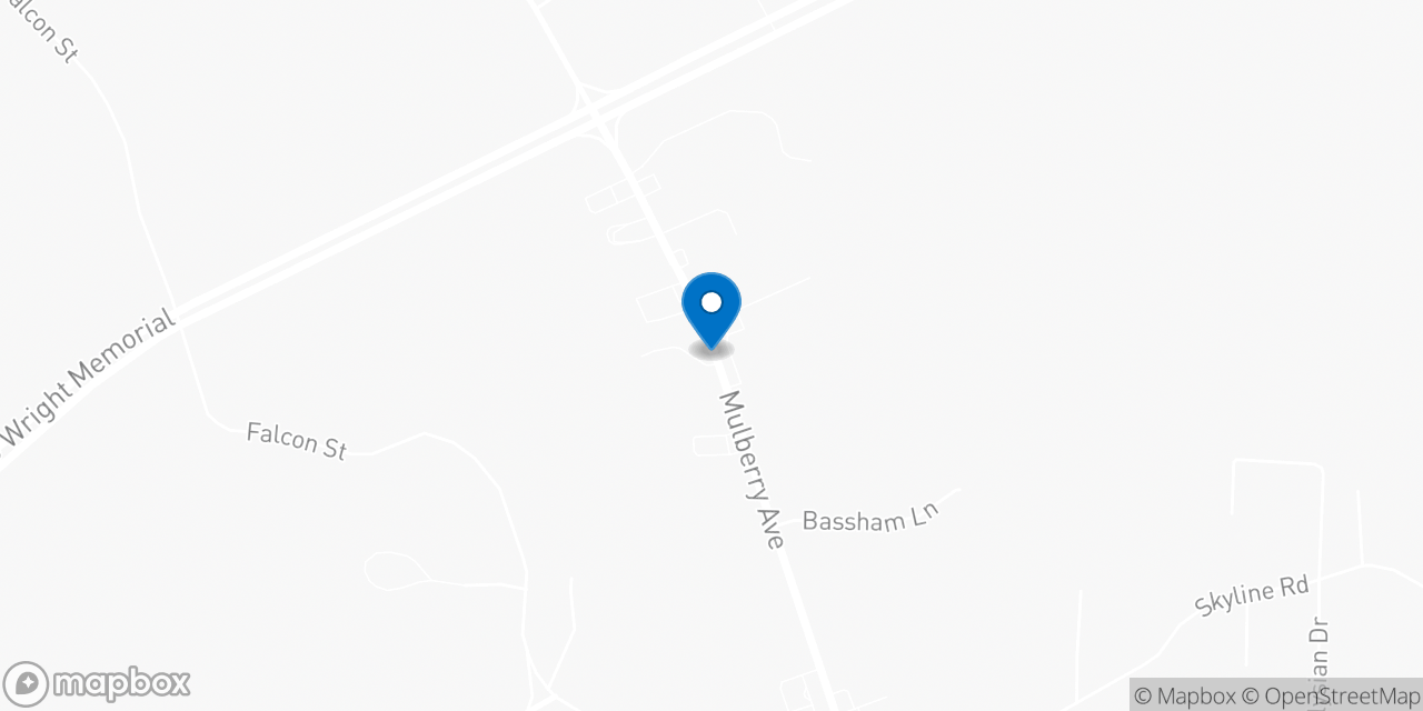 Map showing the location of the Social Security office in Selmer, TN