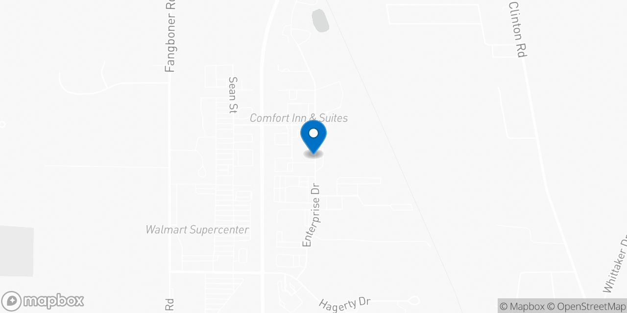 Map showing the location of the Social Security office in Fremont, OH