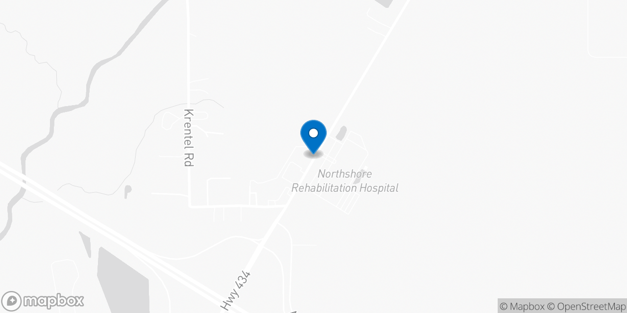 Map showing the location of the Social Security office in Lacombe, LA