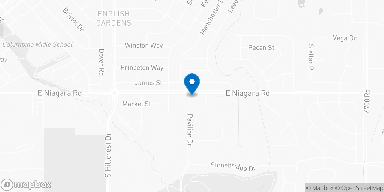 Map showing the location of the Social Security office in Montrose, CO