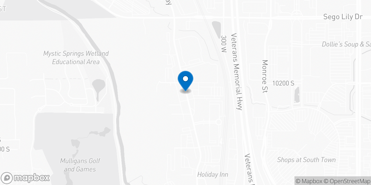 Map showing the location of the Social Security office in South Jordan, UT