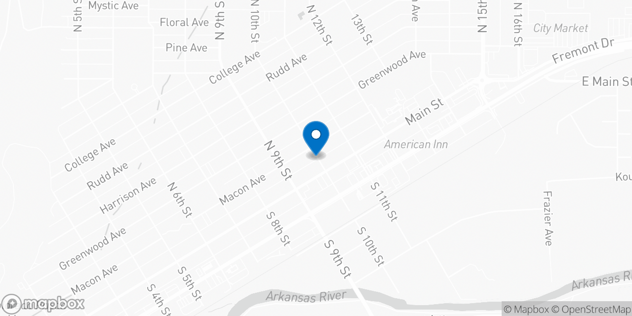 Map showing the location of the Social Security office in Canon City, CO