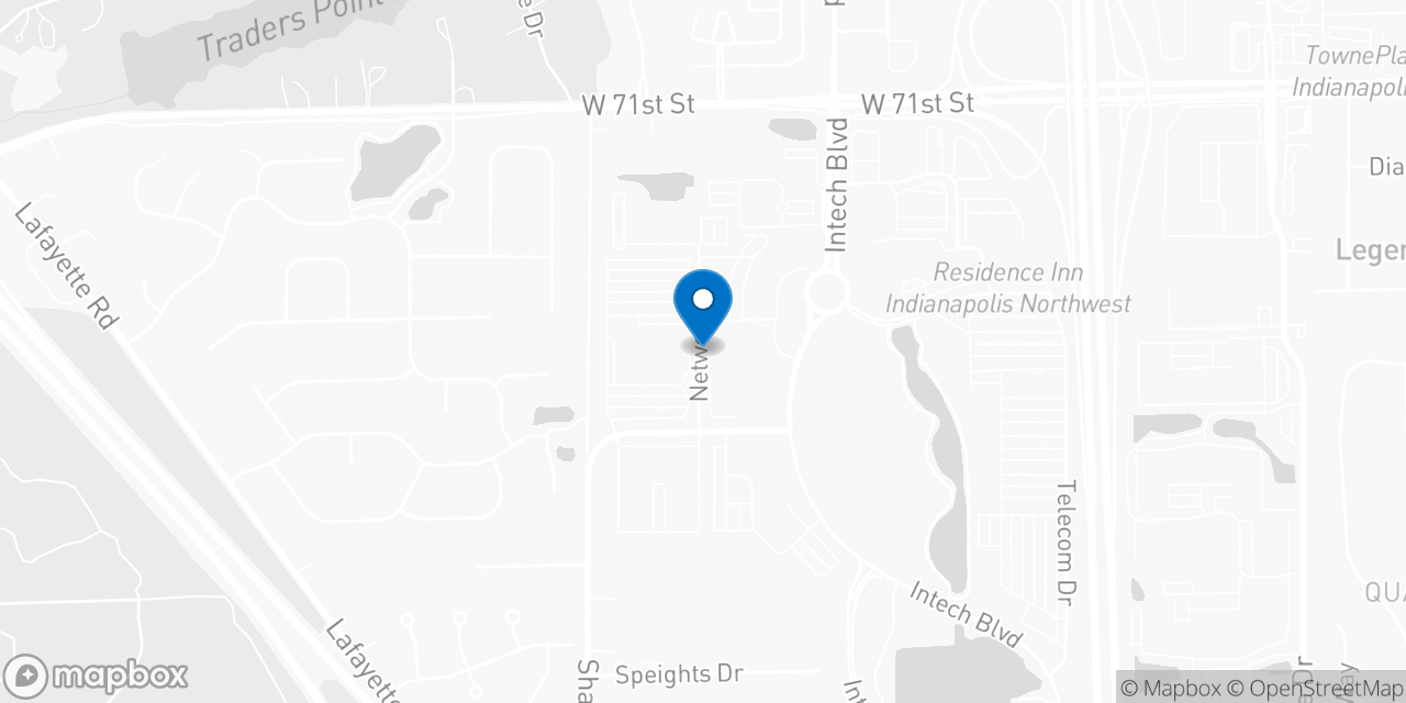 Map showing the location of the Social Security office in Indianapolis, IN