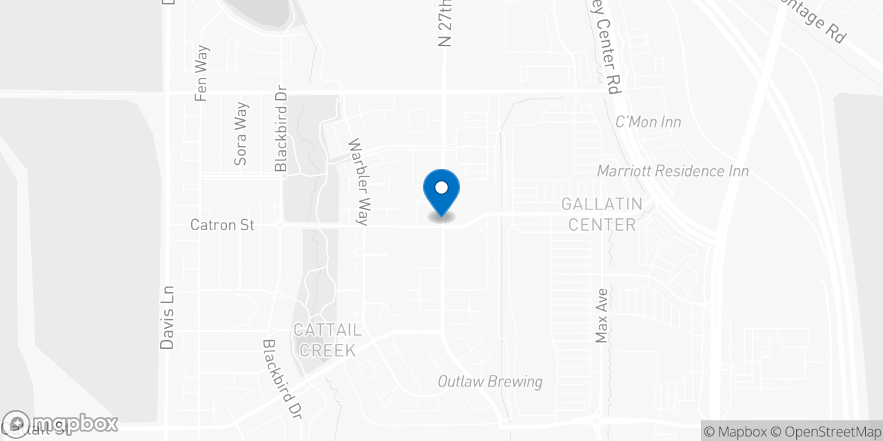 Map showing the location of the Social Security office in Bozeman, MT