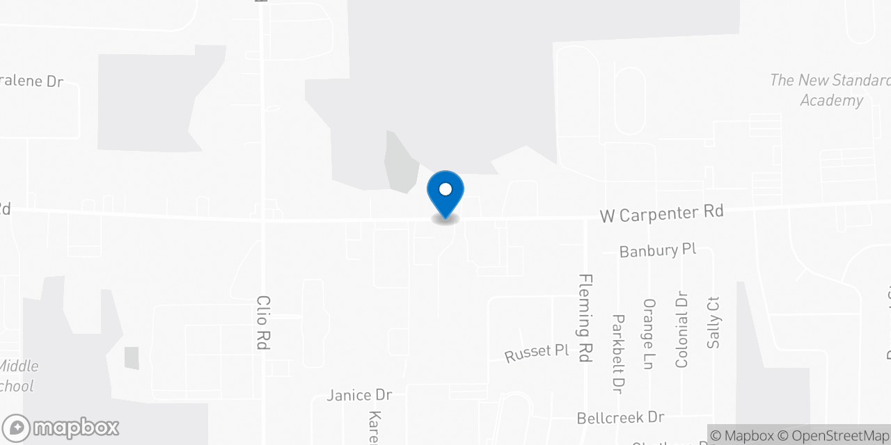 Map showing the location of the Social Security office in Flint, MI