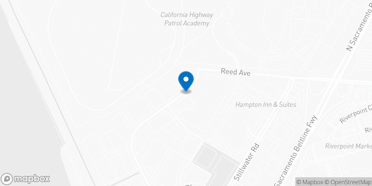 Map showing the location of the Social Security office in West Sacramento, CA