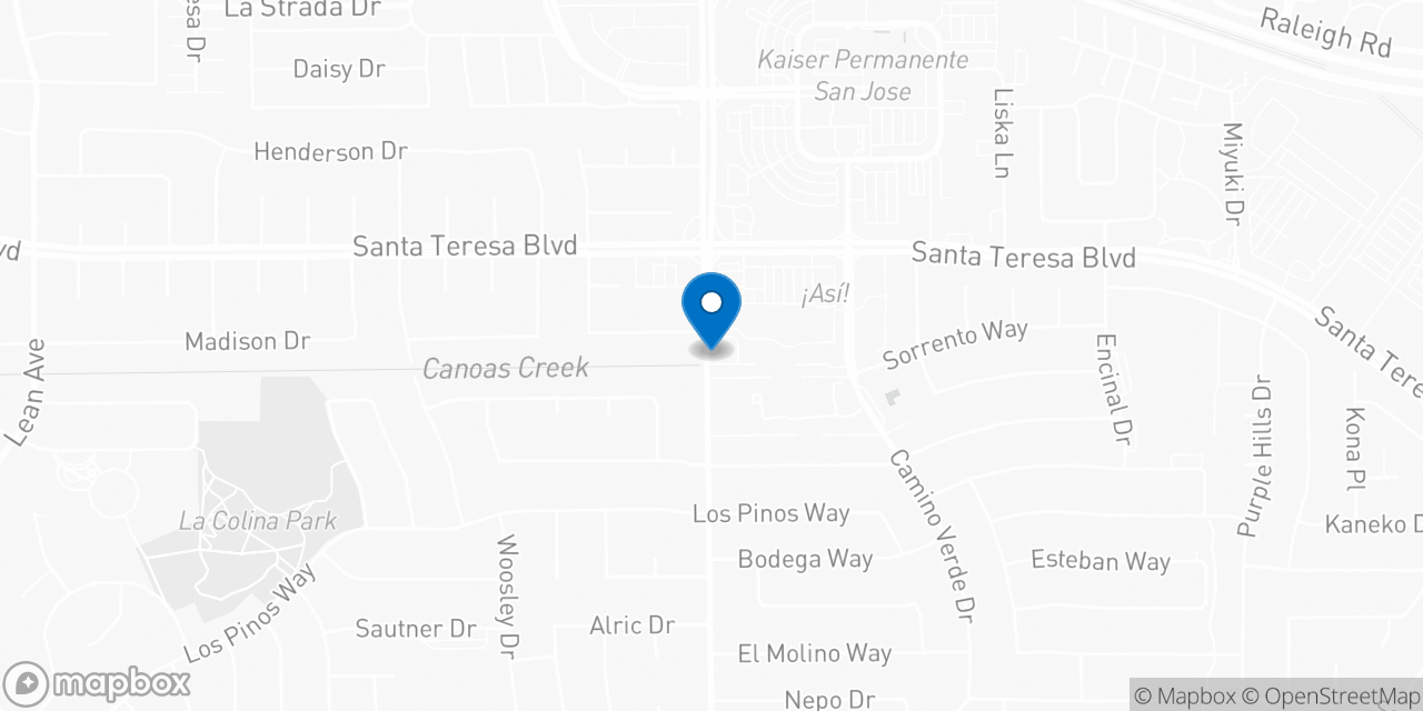 Map showing the location of the Social Security office in San Jose, CA