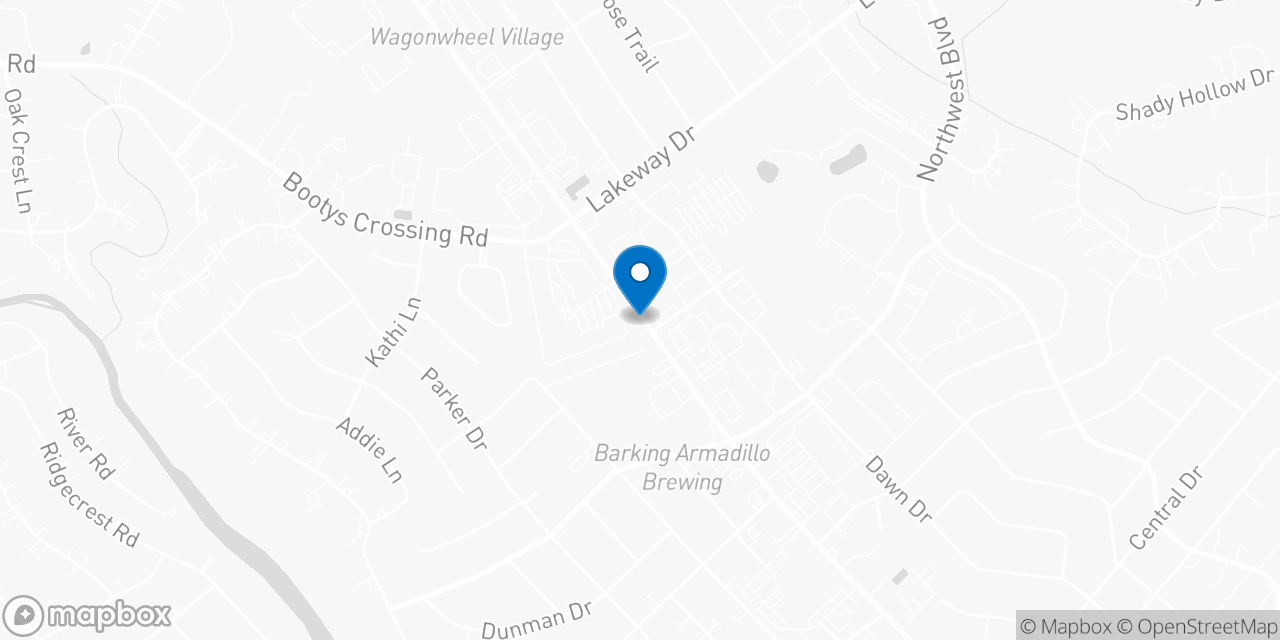 Map showing the location of the Social Security office in Georgetown, TX