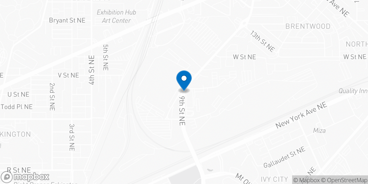 Map showing the location of the Social Security office in Washington, DC
